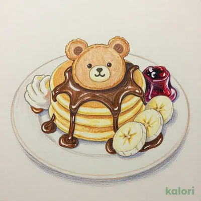 おこさまパンケーキ(ゼリーつき)