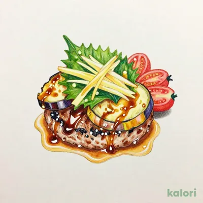 Eggplant and Aromatic Vegetable Hamburger Steak