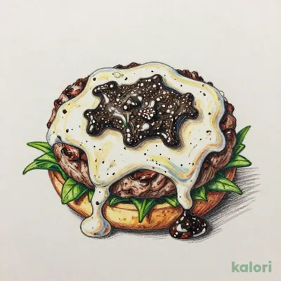 Gratin-style Hamburg Steak with Truffle Sauce