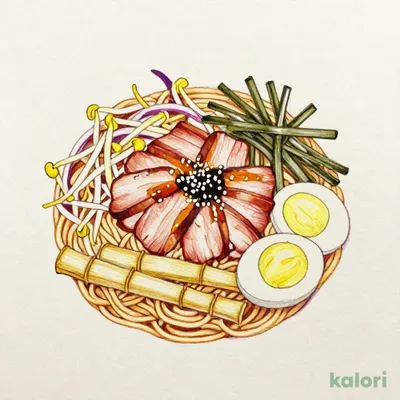 香油和えそば～太白胡麻油使用
