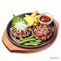 Shiso Grated Daikon Hamburger Steak & Beef Hamburger Steak