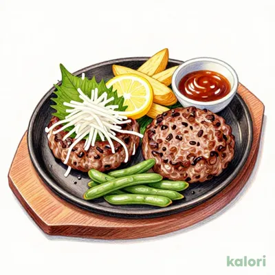 Shiso Grated Daikon Hamburger Steak & Beef Hamburger Steak