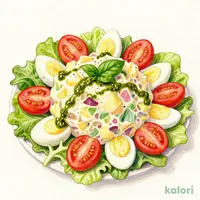 ポテトとジェノベーゼのサラダ