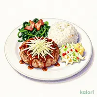 おろしハンバーグ&ベーコンほうれん草