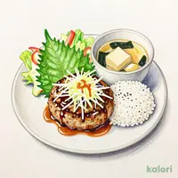 おろしハンバーグ朝食