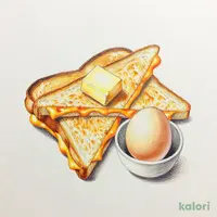 グリルドチーズサンド（ゆで卵かサラダをお選びいただけます）