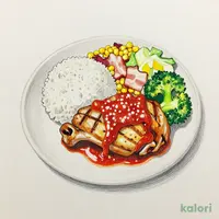 トマトチキン&ベーコンコーン