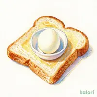 トーストモーニング(ゆで卵かサラダをお選びいただけます)