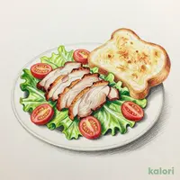 ローストポークサラダ石窯ブール添えドリンクつき