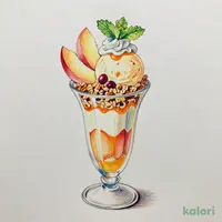 Fresh Peach Sundae