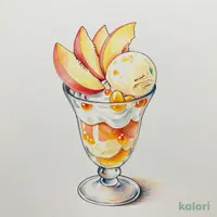 フレッシュ桃のパルフェ