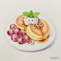 シャインマスカットのパンケーキ ハーフ