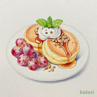 シャインマスカットのパンケーキ ハーフ