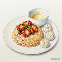 日南どり油淋鶏チャーハンセット（スープ付）