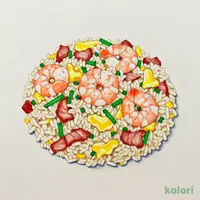 えびと豚肉入りチャーハン(スープ付)