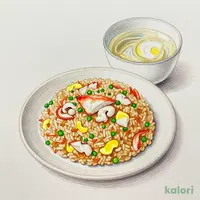 すわい蟹入りチャーハン(スープ付)