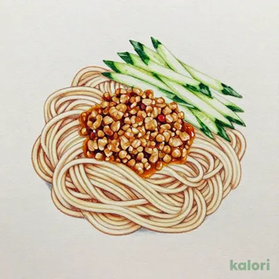 Jajangmyeon (Noodles with Meat Sauce, with Soup)