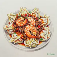 ピリ辛ゆでワンタン(えび入り)