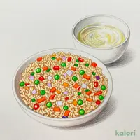 Vegetable Fried Rice with Soup