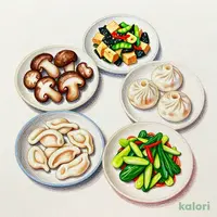 4種のきのこタン麺ディナーセット