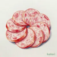 サラダにそのままソーセージ