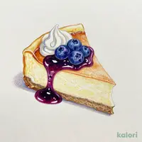 ブルーベリーレアチーズケーキ