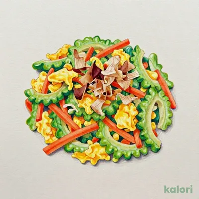 Broccoli and Okra with Salted Kelp Namul