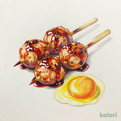 Tsukune (Chicken Meatball) Skewers with Egg Yolk Sauce (2 pcs)