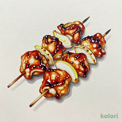 Chicken and Onion Skewers (2 pcs)