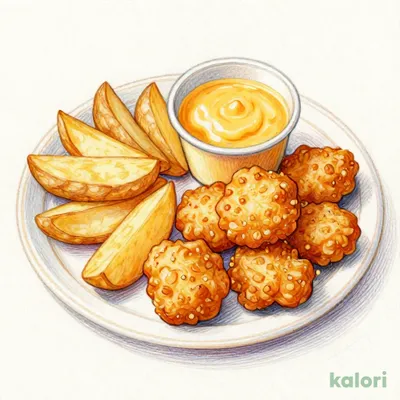 とろうまチェダーソース ポテナゲ（ポテト＆ナゲット）