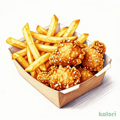 Potekara (French Fries & Juicy Fried Chicken)
