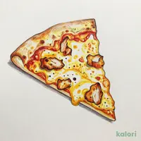 Butter Chicken Curry Pizza (M, Hand Tossed Crust, 1 Slice)