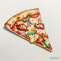 New Orleans BBQ Chicken Pizza (M, Pan Pizza, 1 Slice)