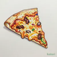 Summer Rich Curry Quattro (L, Hand Tossed Crust, 1 Slice)