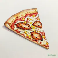 Charcoal Grilled Chicken Teriyaki Pizza (Large, Pan Pizza, 1 Slice)