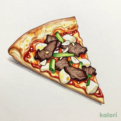 Korean Kalbi Pizza (L, Mille-Feuille Crust, 1 Slice)