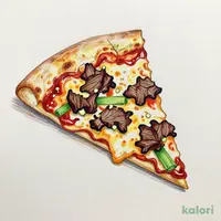 Korean Kalbi Pizza (M, Hand Tossed, 1 Slice)