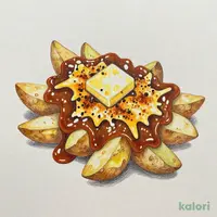Baked Cheese Butter Curry Potato