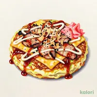 Pork Jowl & Cheese Okonomiyaki