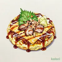 Fluffy Shiso & Cheese Okonomiyaki