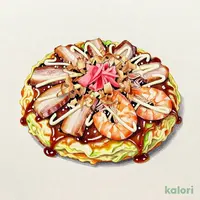 Mixed Okonomiyaki (Savory Pancake)