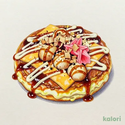 Fluffy Mochi & Cheese Okonomiyaki