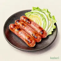 ソーセージ鉄板焼