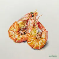 有頭えびの素揚げ(2尾)