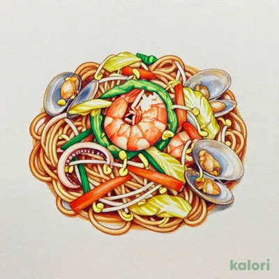 Seafood Mixed Yakisoba (Salt or Sauce)