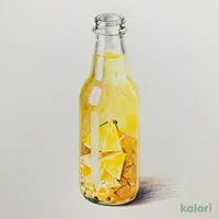 パイナップルの果肉と果汁があふれるお酒