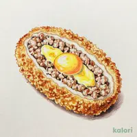 卵黄風ソース入りメンチカツ