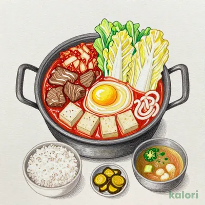 Kimchi Beef Sukiyaki Hot Pot Set
