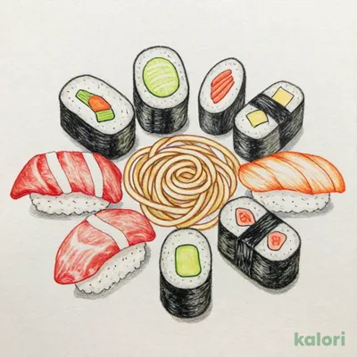 寿司八貫盛定食（そばまたはうどん付）
