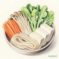 しゃぶしゃぶ鍋野菜盛り合わせ